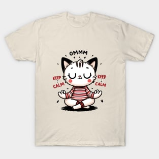 Namaste Cat Meditation T-Shirt